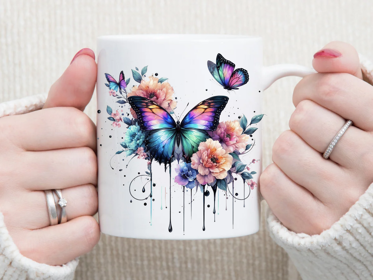 Butterfly 11 oz Mug 2Face Graphics
