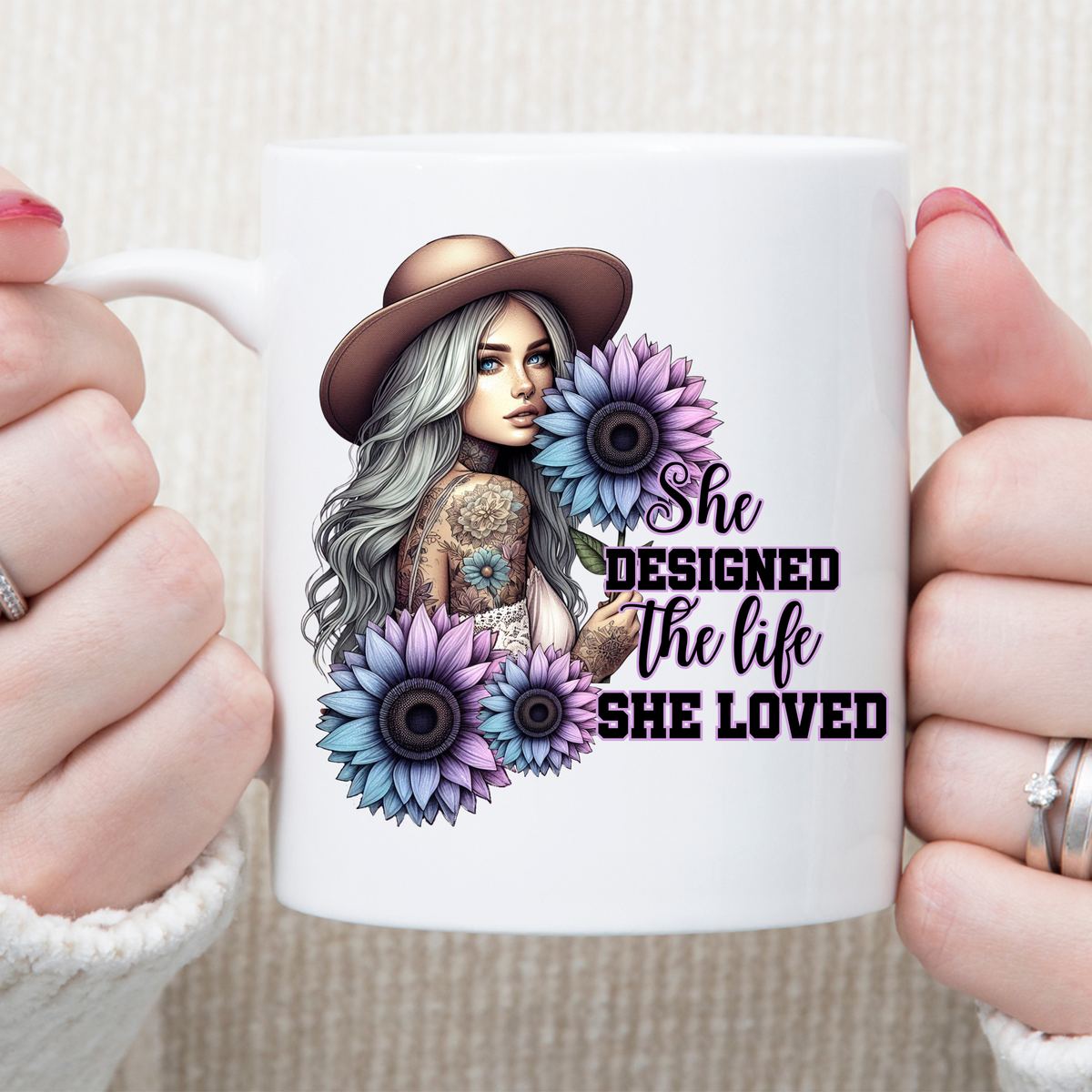 She Designed the Life She LOVED 11 oz Mug 2Face Graphics
