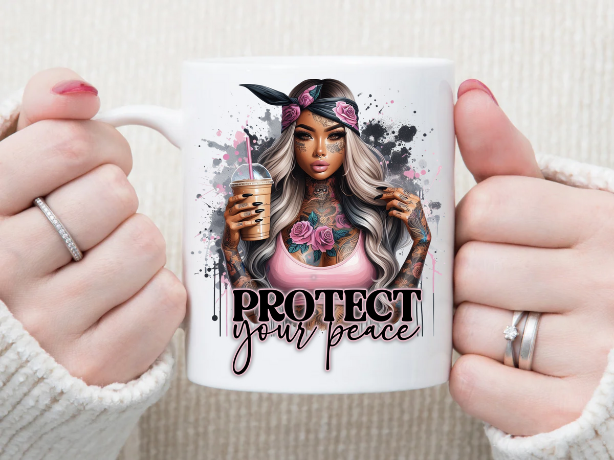 protect your peace 11 oz Mug 2Face Graphics