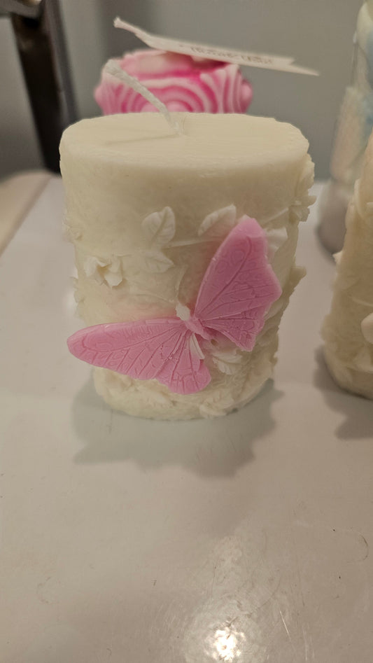 Butterfly Candle Sculpture 2Face Graphics