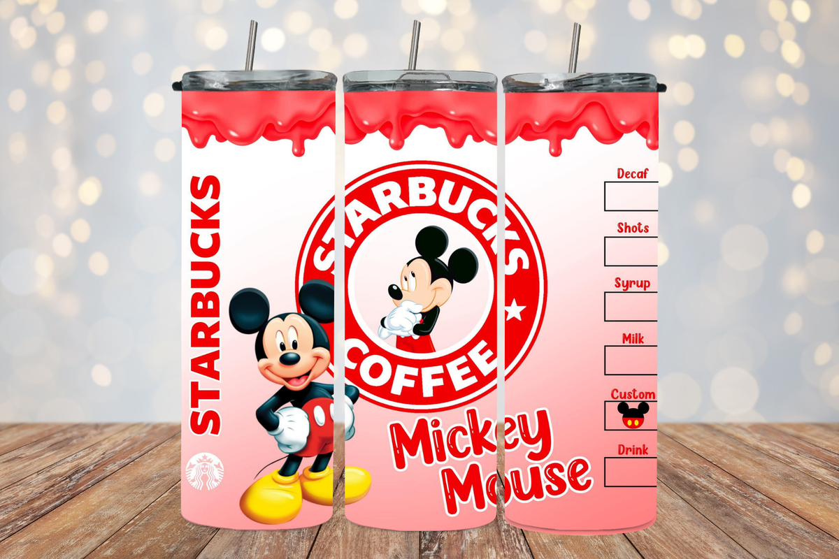 Micky Mouse Starbucks 2Face Graphics