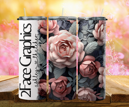 3D pink dark ink 2Face Graphics