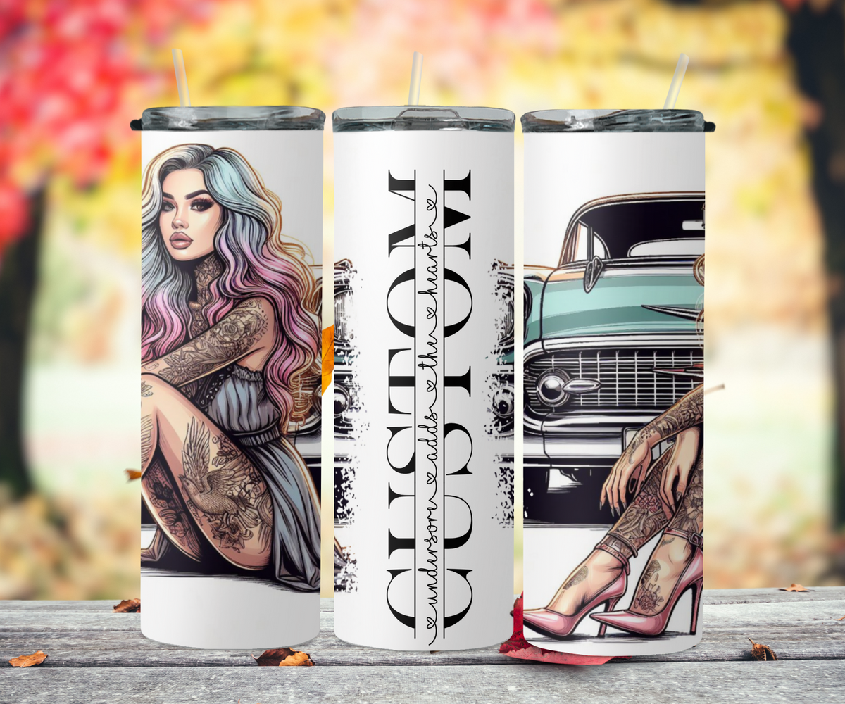 Tattoo girl with car 2Face Graphics