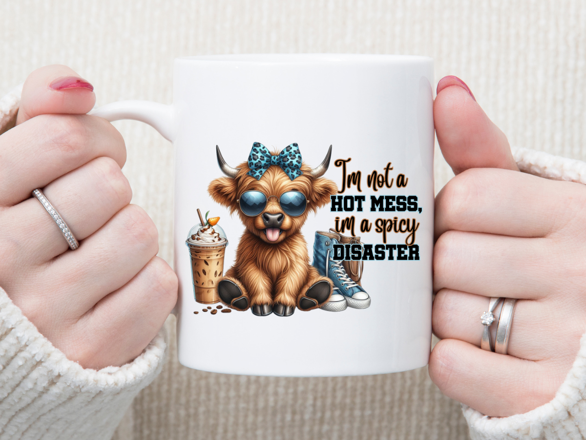 I'm Not a Hot Mess Blue 11 oz Mug 2Face Graphics