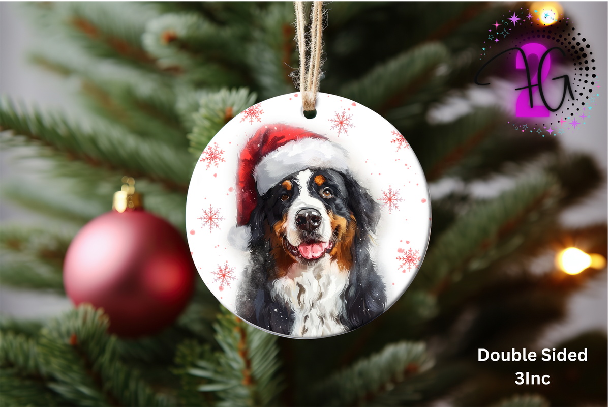 Christmas Dog Ornament's 2Face Graphics
