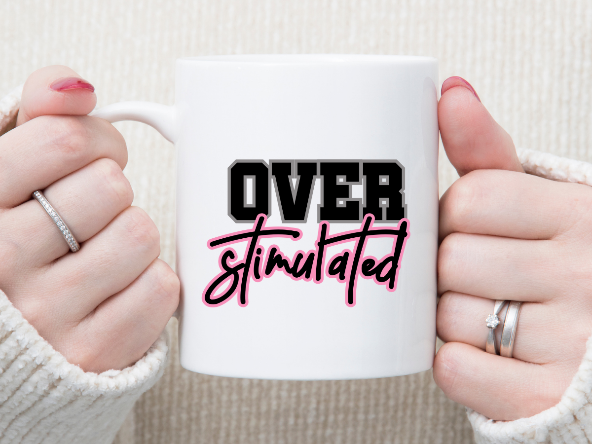 Over Stimulated Highland Cow 11 oz Mug