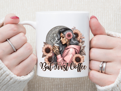 But First Coffee 11 oz Mug 2Face Graphics