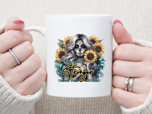 Stronger Than The Storm 2  11 oz Mug 2Face Graphics