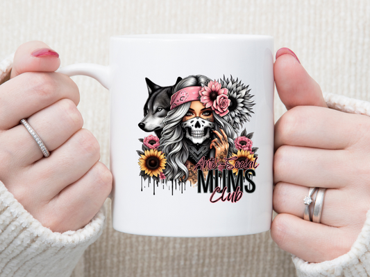 Anti-Social MUMS Club 11 oz Mug 2Face Graphics