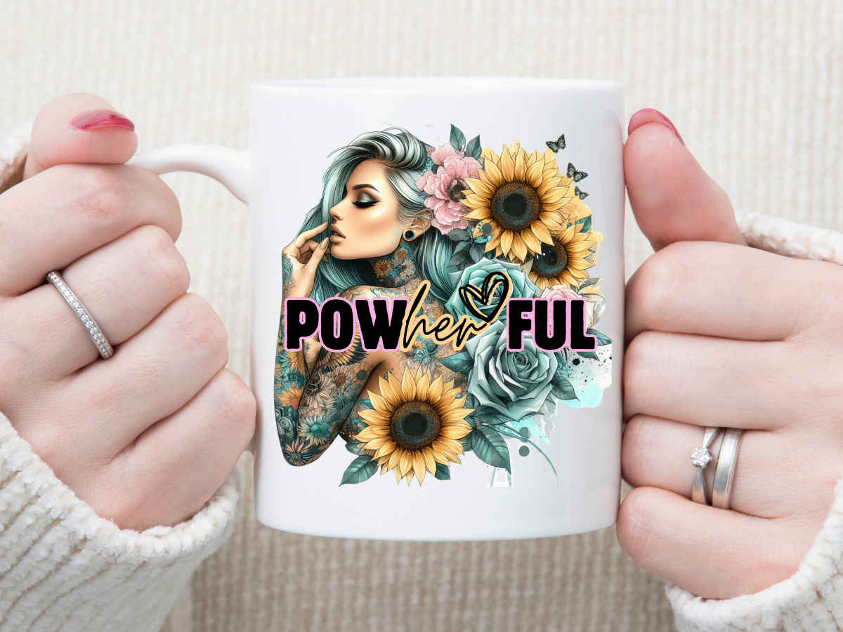 POWherFUL 11 oz Mug 2Face Graphics
