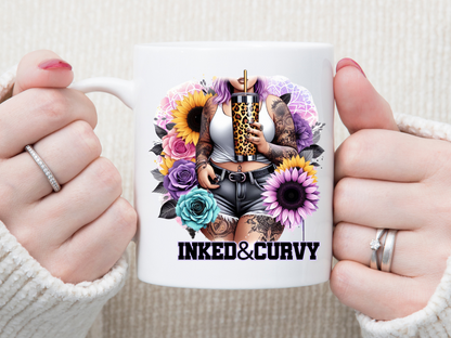 Inked And Curvey 11 oz Mug 2Face Graphics