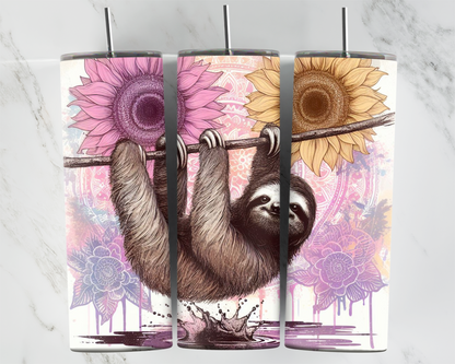 Sloth hanging from branch 2Face Graphics