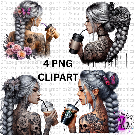 Tattoo Girl 2Face Graphics