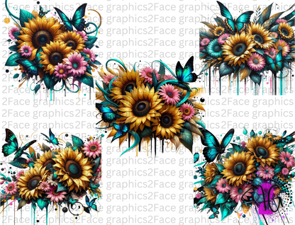 Pink Daisy 2Face Graphics