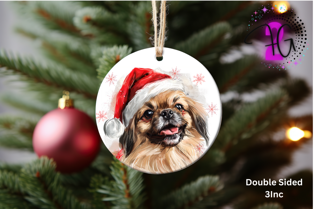 Christmas Dog Ornament's 2Face Graphics