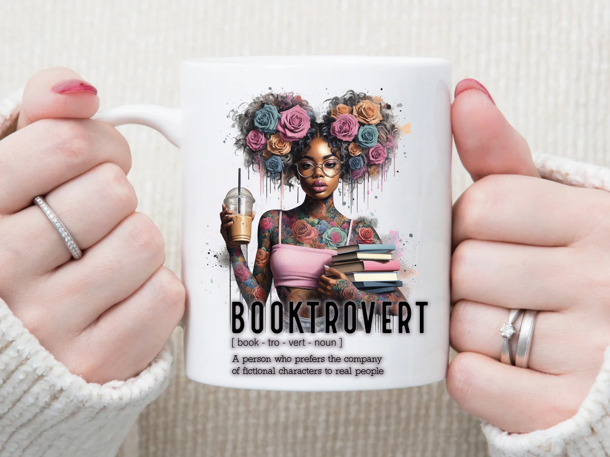 Booktrovert 11 oz Mug 2Face Graphics