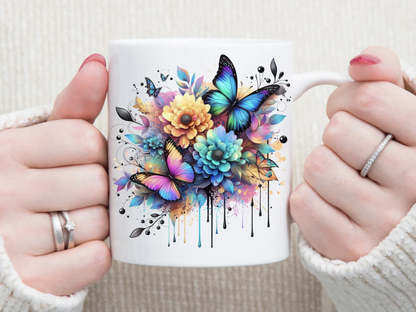 Butterfly Burst 11 oz Mug 2Face Graphics