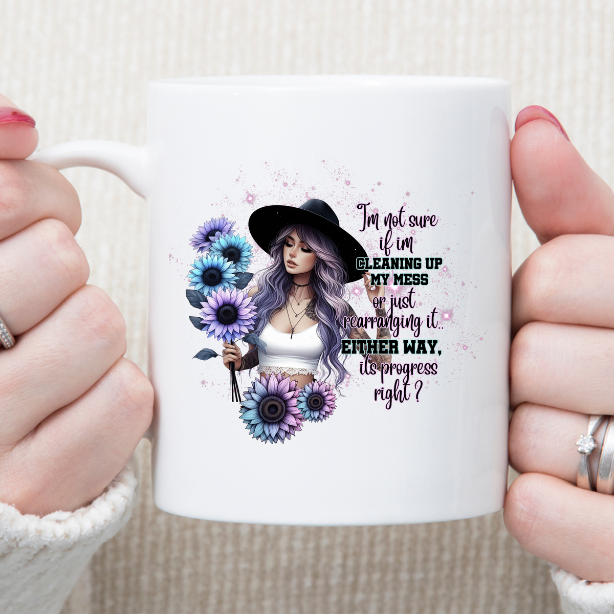 I'm Not Sure If I'm Cleaning 11 oz Mug 2Face Graphics