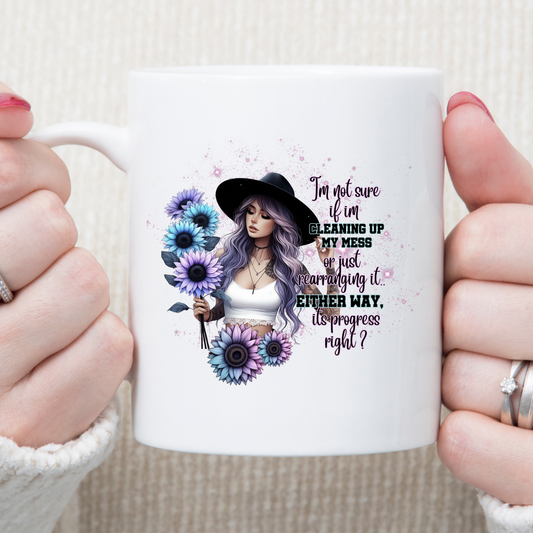 I'm Not Sure If I'm Cleaning 11 oz Mug 2Face Graphics