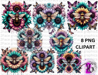 Bee PNG Clipart 2Face Graphics
