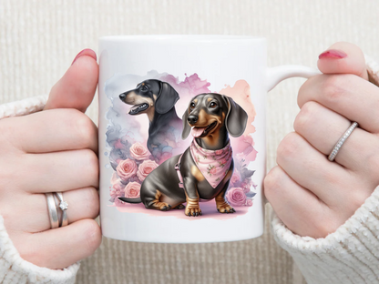 dachshund 11 oz Mug 2Face Graphics