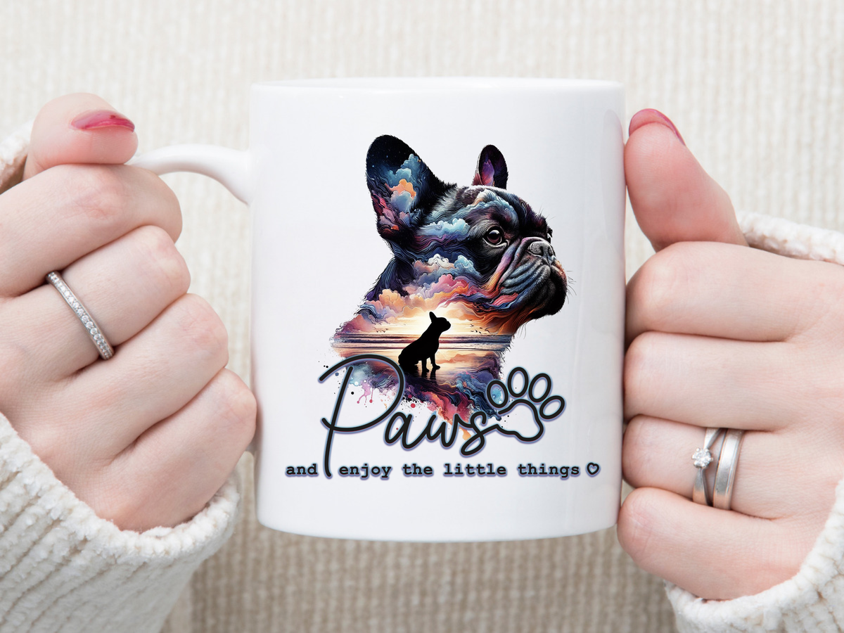 Frenchie Sunset 11 oz Mug 2Face Graphics