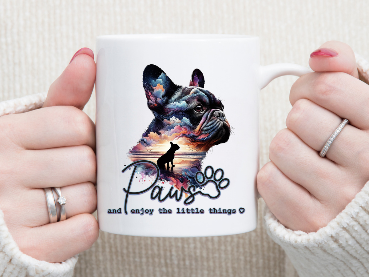 Frenchie Sunset 11 oz Mug 2Face Graphics