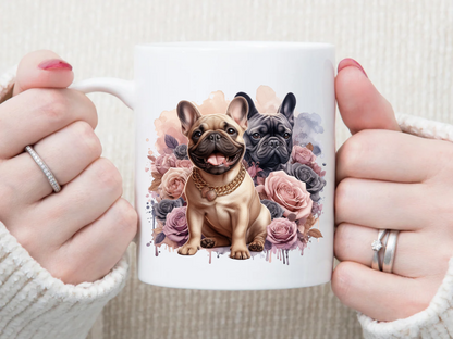 Frenchie couple 11 oz Mug 2Face Graphics