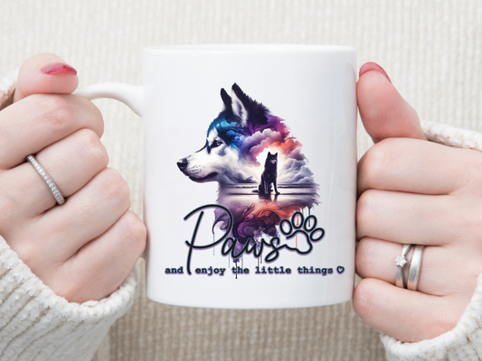 Husky 11 oz Mug 2Face Graphics