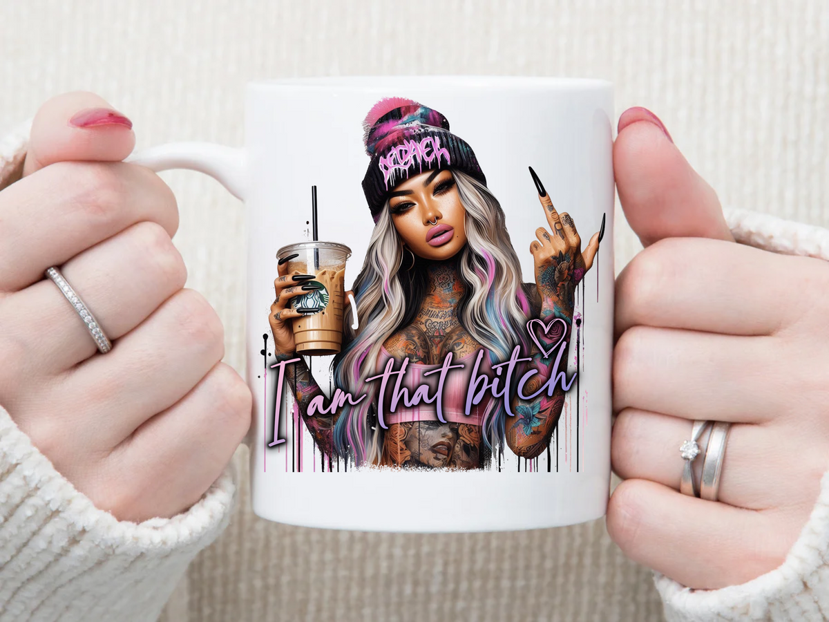 rockstar i am the B* 11 oz Mug 2Face Graphics