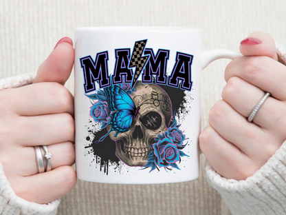 MAMA Electric Blue 11 oz Mug 2Face Graphics