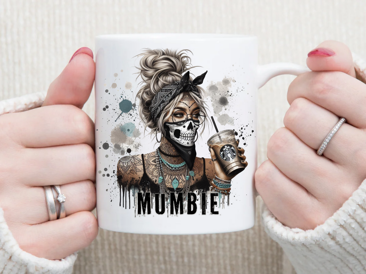 mombie zombie 11 oz Mug 2Face Graphics