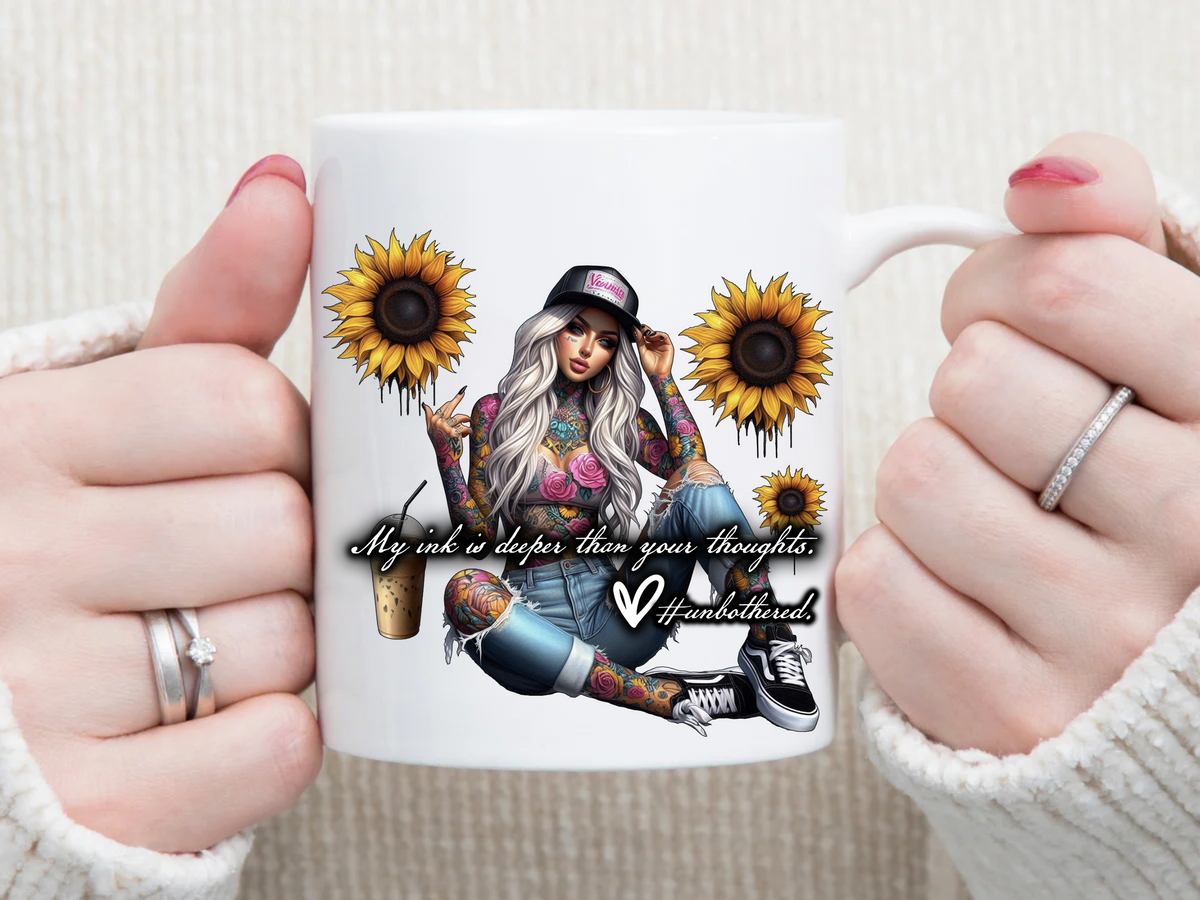 My INK is Deeper Than Your Thoughts 11 oz Mug 2Face Graphics