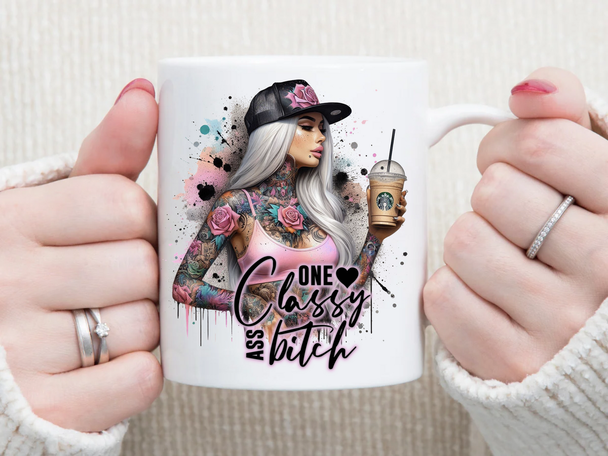 one classy A* B* 11 oz Mug 2Face Graphics