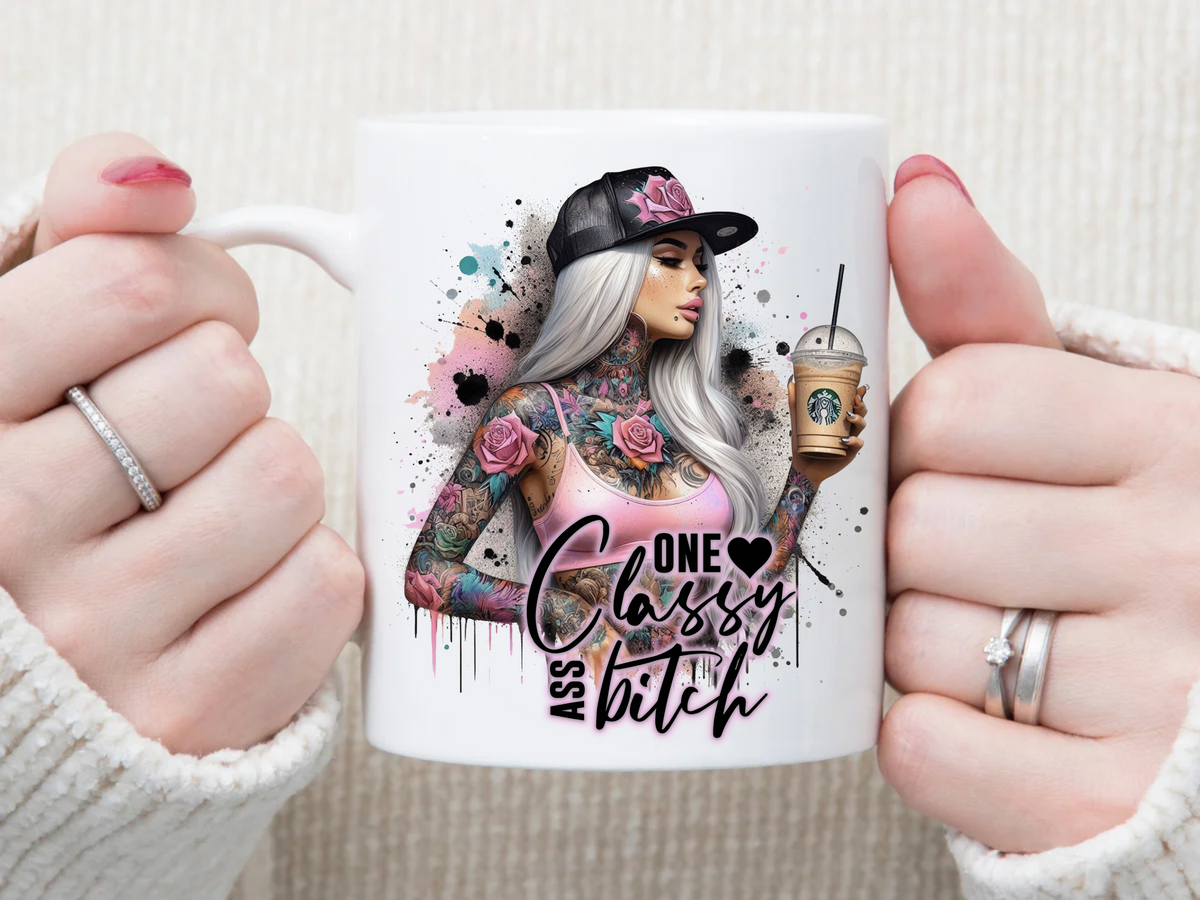 one classy A* B* 11 oz Mug 2Face Graphics