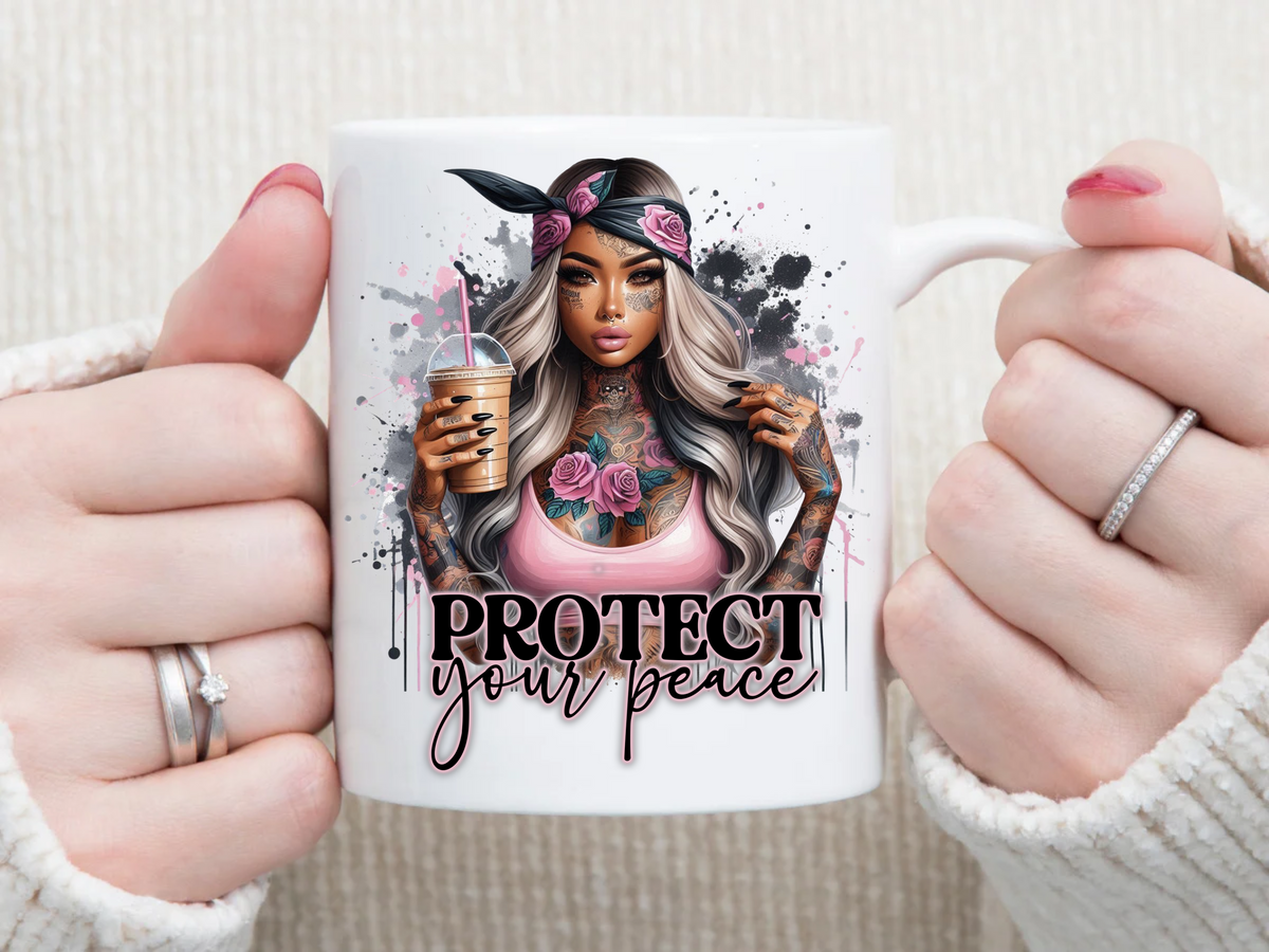 protect your peace 11 oz Mug 2Face Graphics