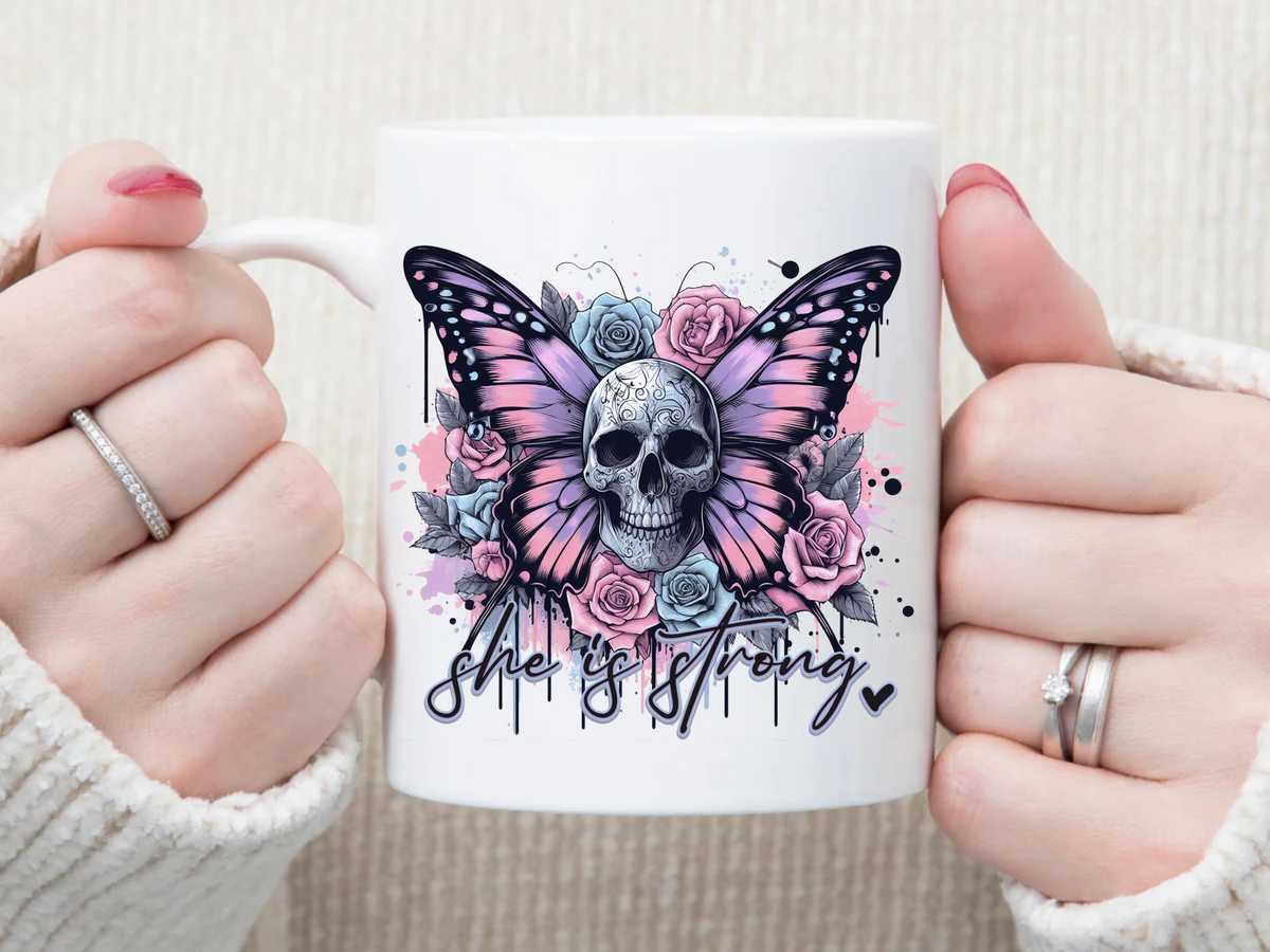 She is STRONG 11 oz Mug 2Face Graphics