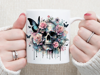 Skulls & Roses 11 oz Mug 2Face Graphics