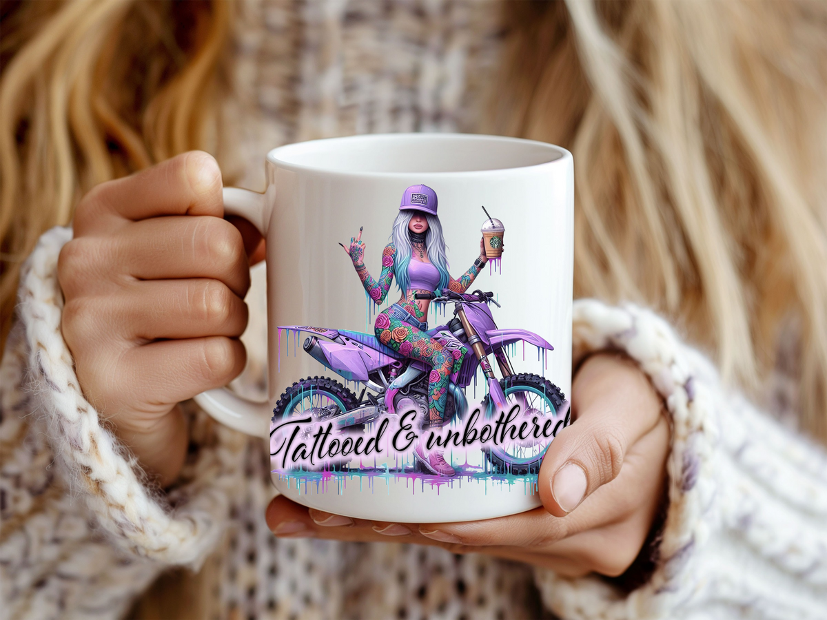 Tattooed & Unbothered 11 oz Mug 2Face Graphics