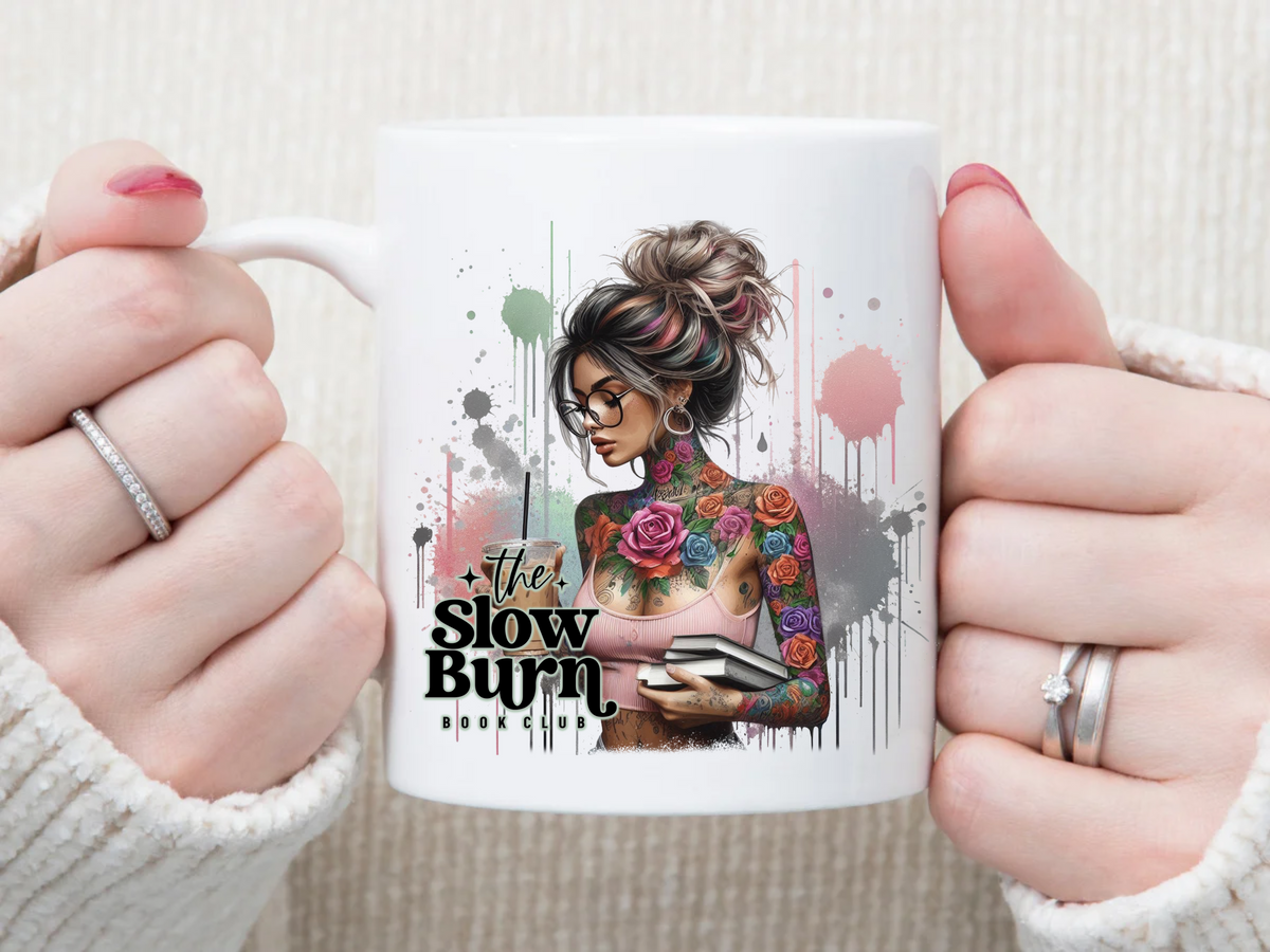 the slow burn club 11 oz Mug 2Face Graphics